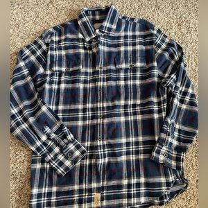 NWOT Men’s JACHS Plaid Flannel Shacket, Large